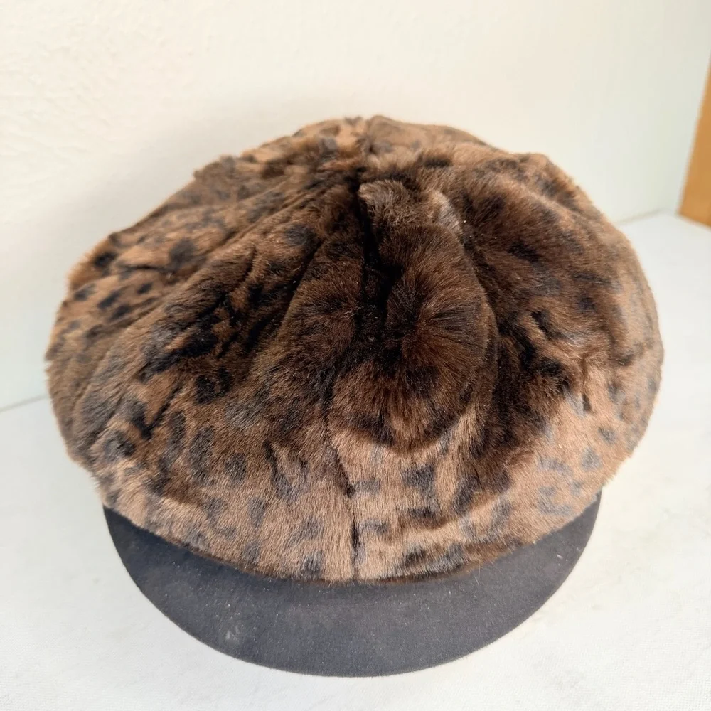 Scala faux fur baseball cap style hat